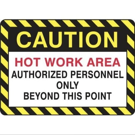 Accuform Safety Sign HOT WORK AREA  MWLD617XL MWLD617XL